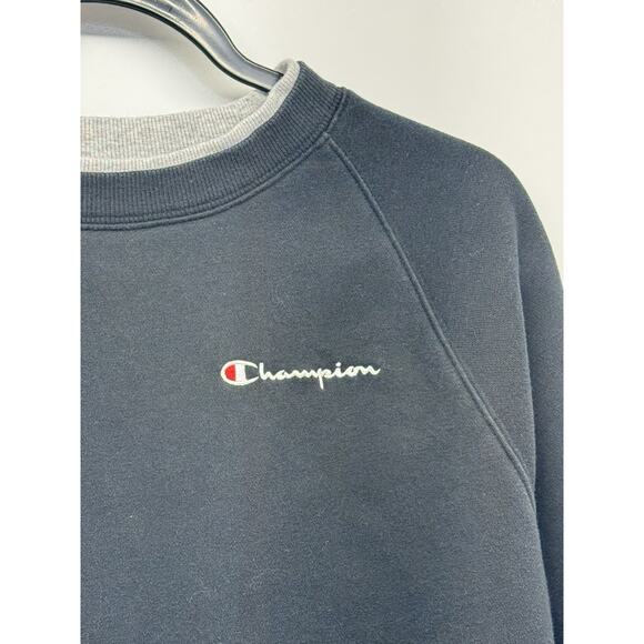 Champion Women’s Black Crop Cropped Sweatshirt Size XS Pullover Drawstring Hem - Picture 2 of 8